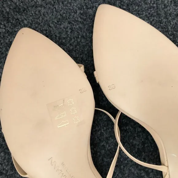 Zimmermann Nude Leather Kitten Heels Size 36 AU 5 RRP $550 NEW - Picture 12 of 15